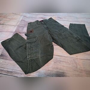 Wrangler Riggs Workwear Olive Cargo Pants 30x32